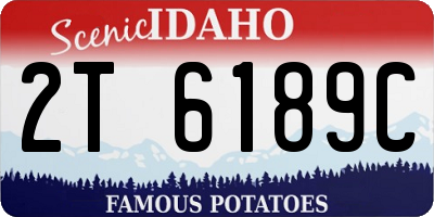 ID license plate 2T6189C