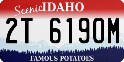 ID license plate 2T6190M