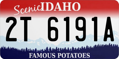 ID license plate 2T6191A