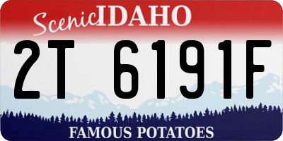 ID license plate 2T6191F