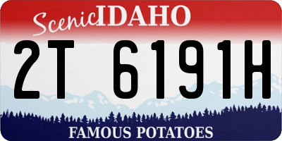 ID license plate 2T6191H