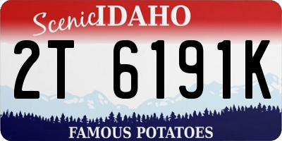 ID license plate 2T6191K