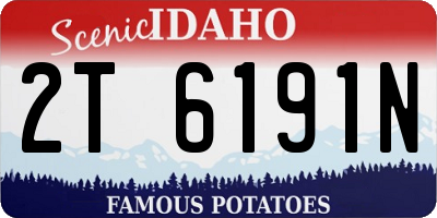 ID license plate 2T6191N