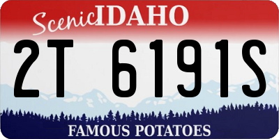 ID license plate 2T6191S