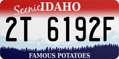 ID license plate 2T6192F