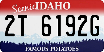 ID license plate 2T6192G