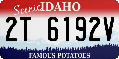 ID license plate 2T6192V