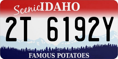 ID license plate 2T6192Y