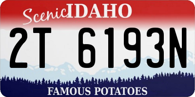 ID license plate 2T6193N