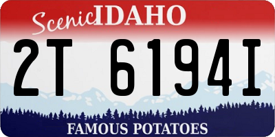 ID license plate 2T6194I