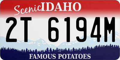 ID license plate 2T6194M