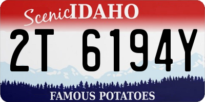 ID license plate 2T6194Y