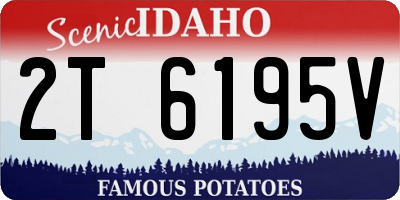 ID license plate 2T6195V