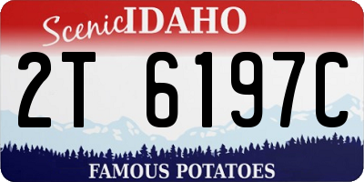 ID license plate 2T6197C