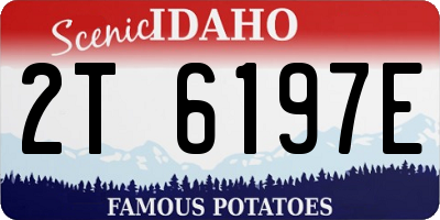 ID license plate 2T6197E