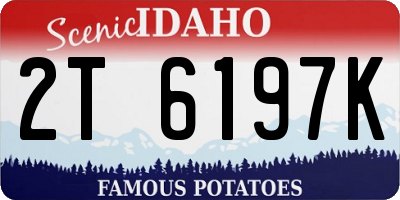 ID license plate 2T6197K