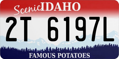 ID license plate 2T6197L