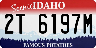ID license plate 2T6197M