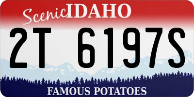 ID license plate 2T6197S