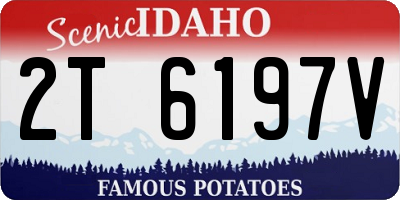 ID license plate 2T6197V