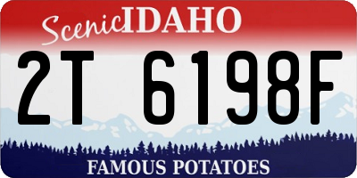ID license plate 2T6198F