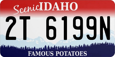 ID license plate 2T6199N