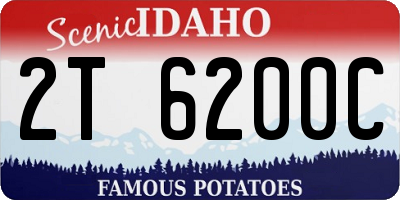 ID license plate 2T6200C
