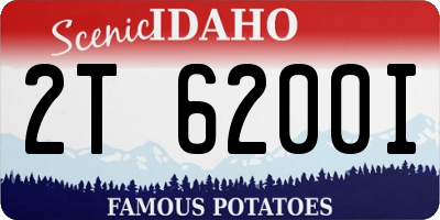 ID license plate 2T6200I