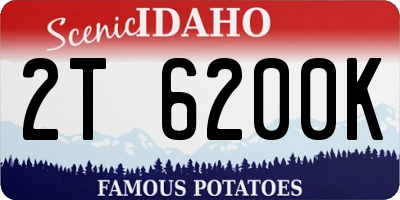 ID license plate 2T6200K