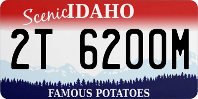ID license plate 2T6200M