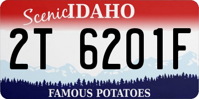 ID license plate 2T6201F