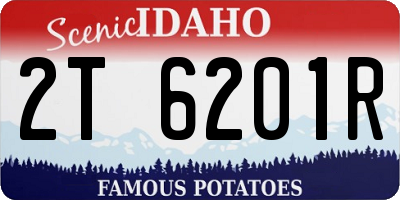 ID license plate 2T6201R