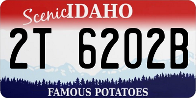 ID license plate 2T6202B