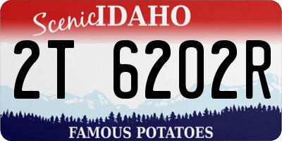 ID license plate 2T6202R