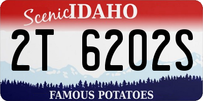 ID license plate 2T6202S