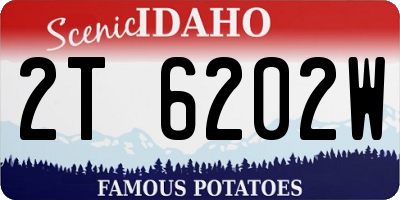 ID license plate 2T6202W