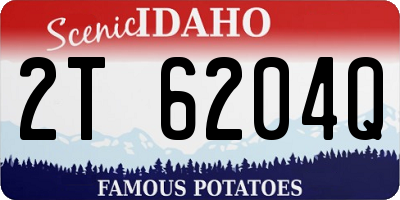 ID license plate 2T6204Q
