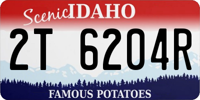 ID license plate 2T6204R