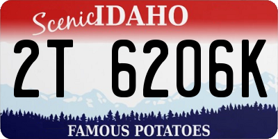 ID license plate 2T6206K