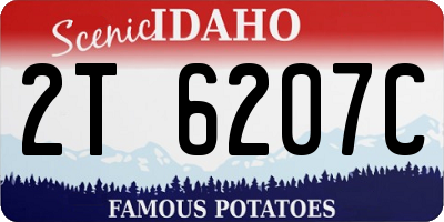 ID license plate 2T6207C