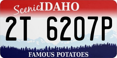ID license plate 2T6207P