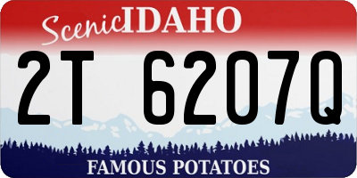 ID license plate 2T6207Q