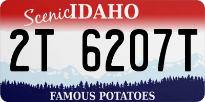 ID license plate 2T6207T