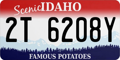 ID license plate 2T6208Y