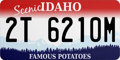 ID license plate 2T6210M