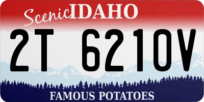 ID license plate 2T6210V