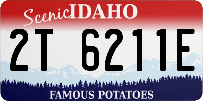 ID license plate 2T6211E