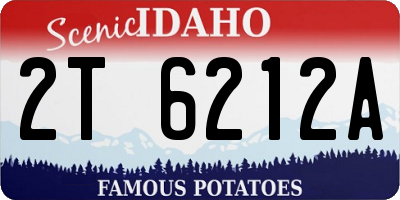 ID license plate 2T6212A