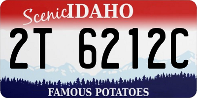ID license plate 2T6212C