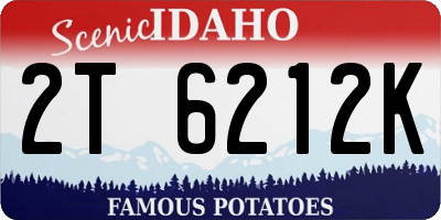 ID license plate 2T6212K